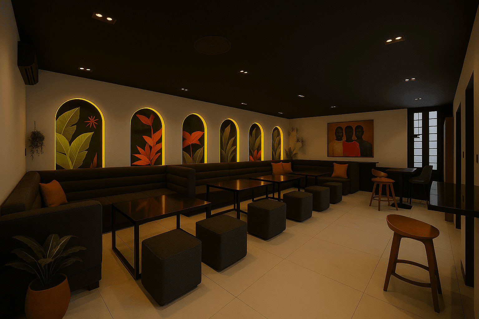 Cafe interior